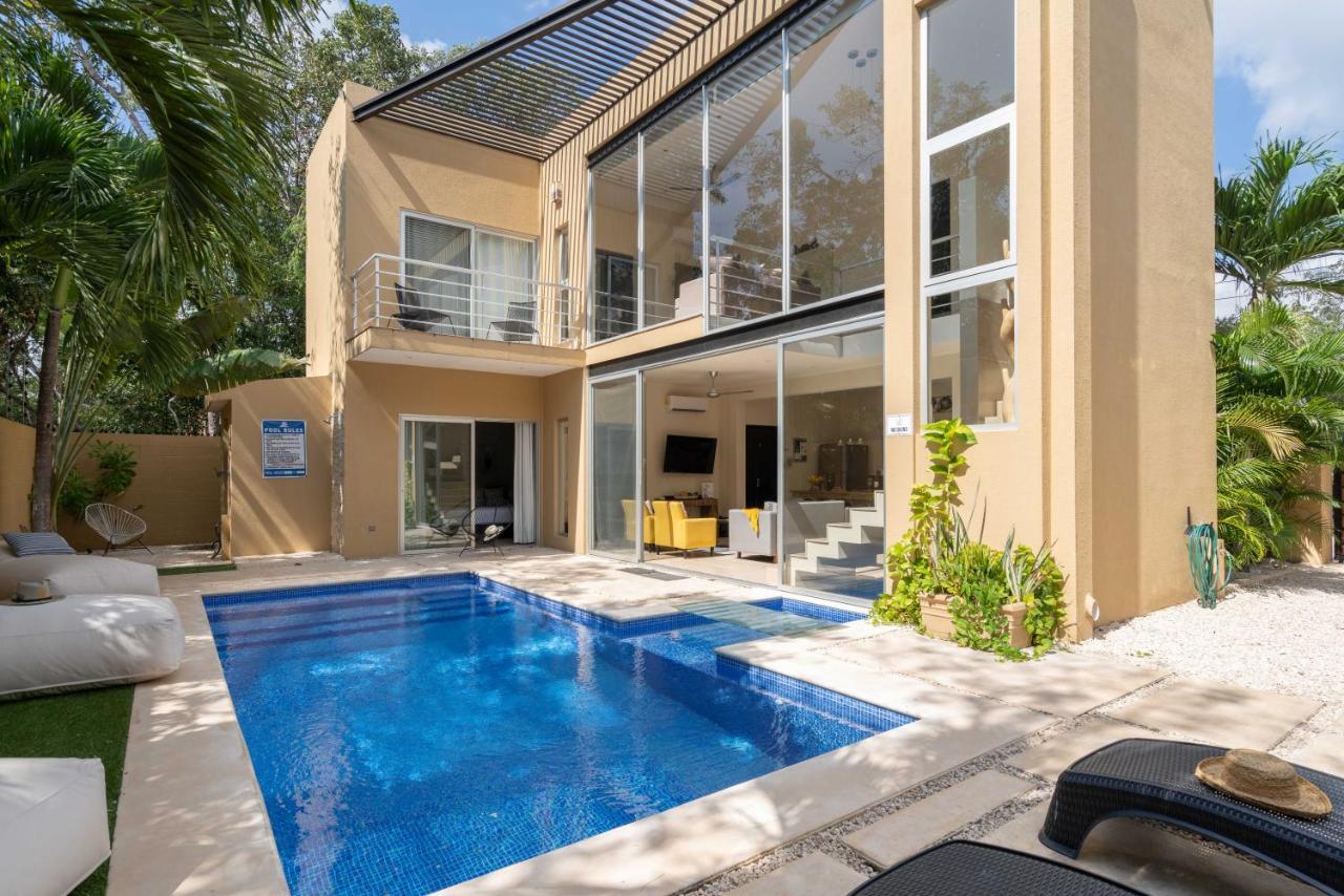 Tulum Private Modern Villa-Pool Beds-Ac-Internet-Parking-Grill Kültér fotó